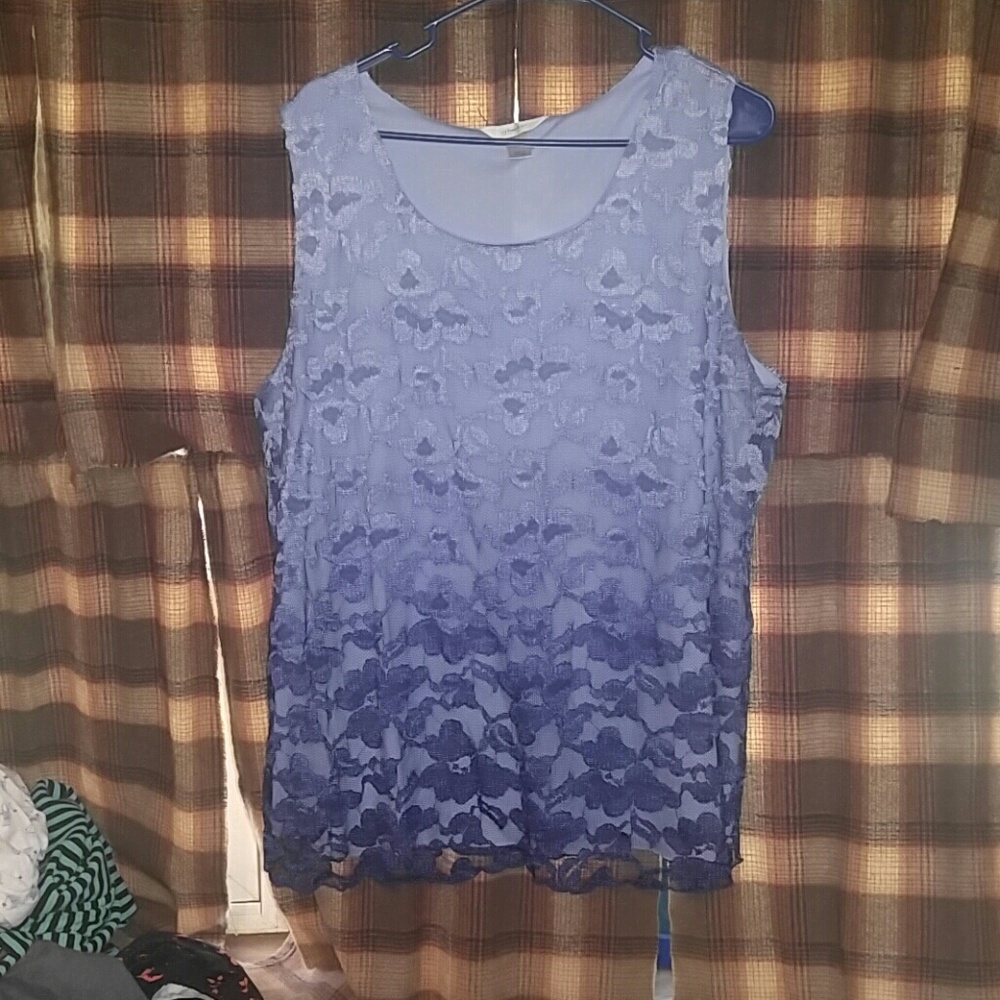 Purple ombre tank top